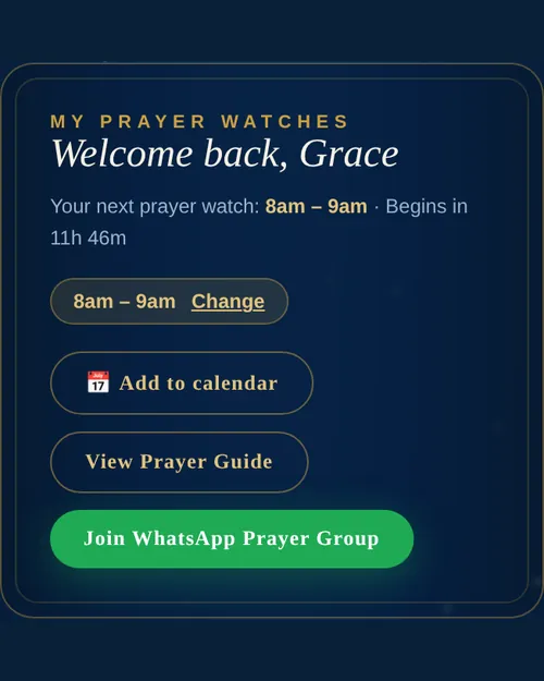 My Prayer Watches