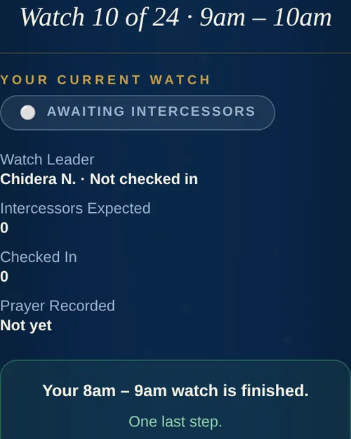 The Complete My Watch button